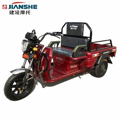 500 Watt Yetişkinler 40km / H Elektrikli Kargo Üç Tekerlekli Bisiklet